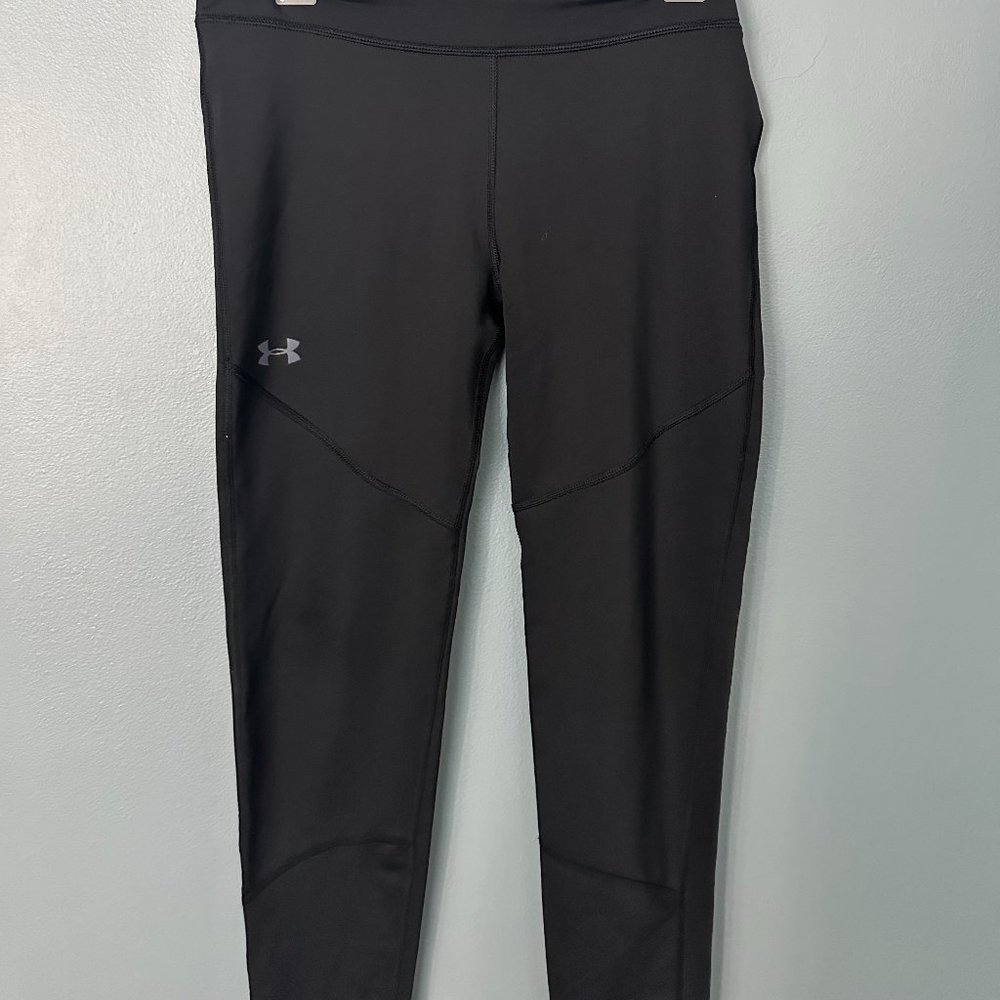 Girls Set of 2 Black and Grey Under Armour Leggings Size 14-16 (XL) Gently Used